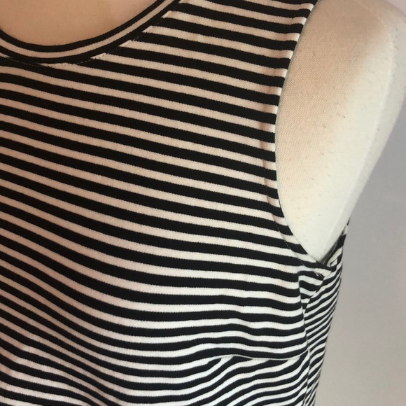 6 for $20 J. Crew Factory Striped Peplum Tank - Picture 3 of 7
